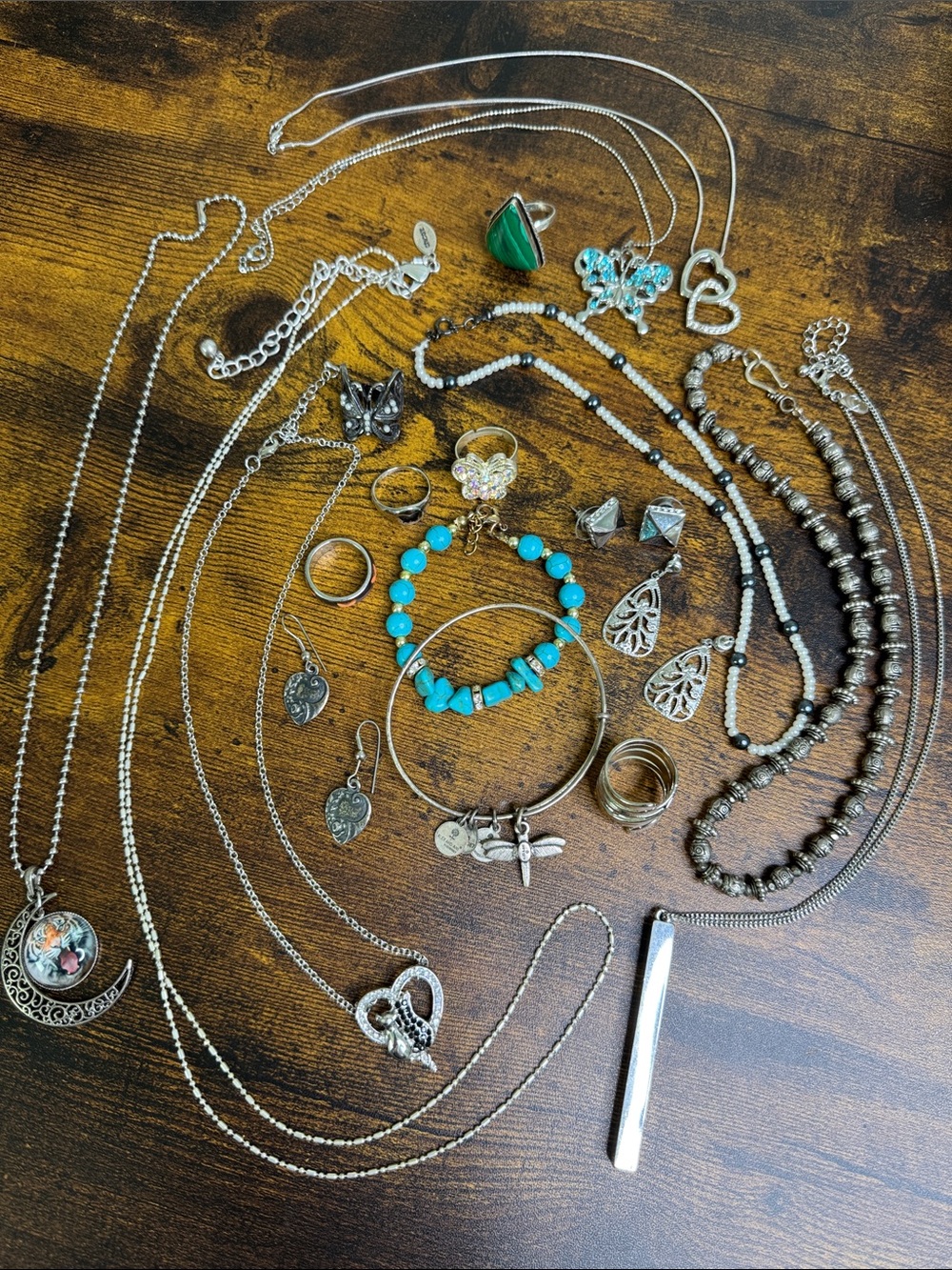 Mixed Silver-Tone Women’s Jewelry Bundle